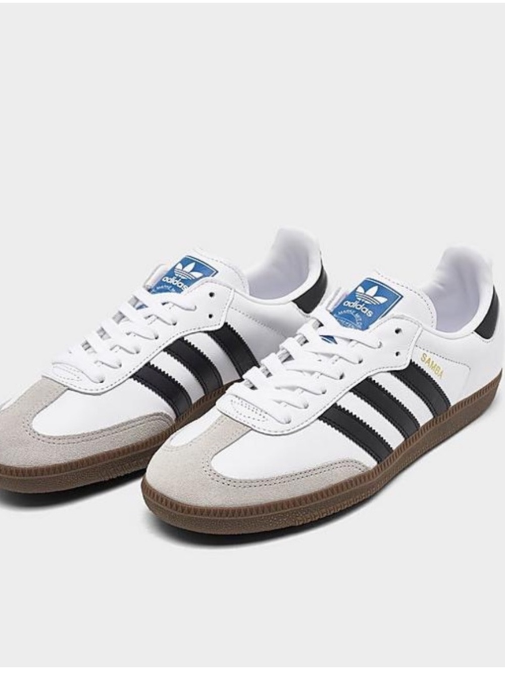 adidas Samba White, Black & Gum Classic Samba Trainer